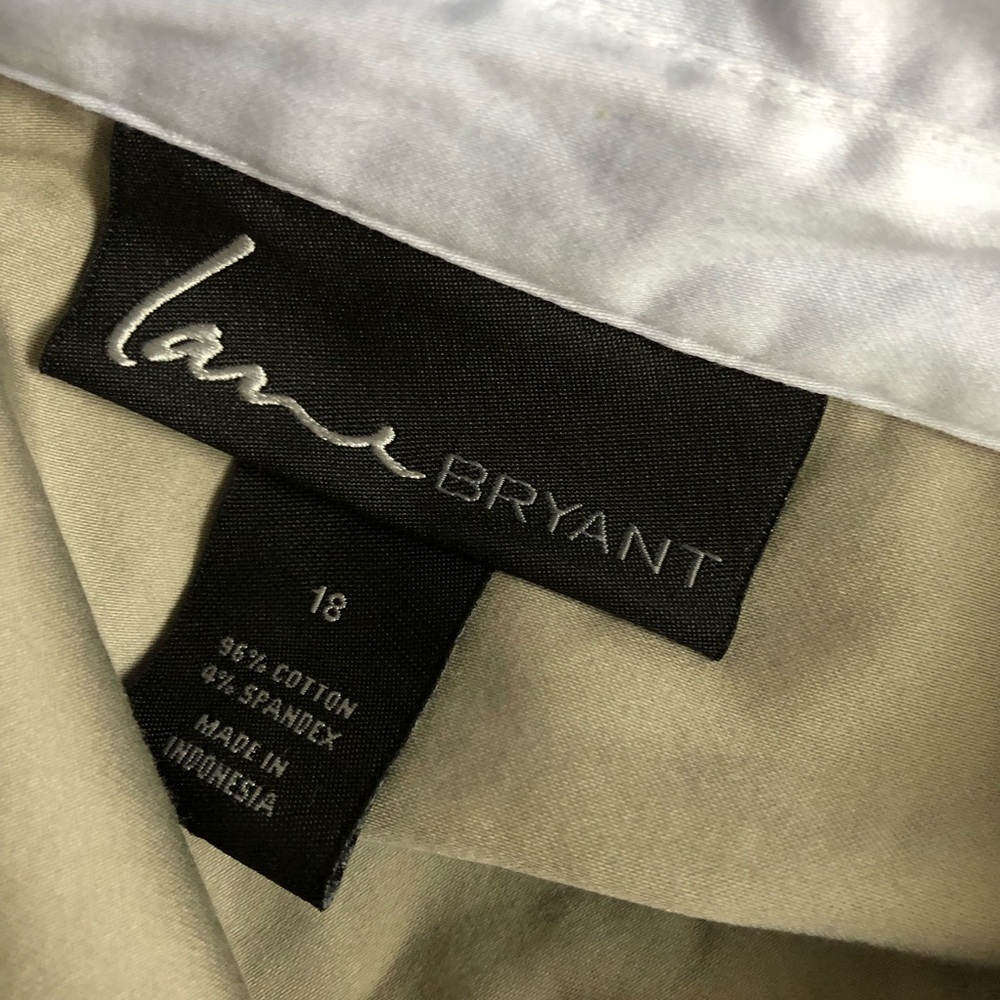 Lane Bryant Placket Front Collared Button Up Shirt - image 3